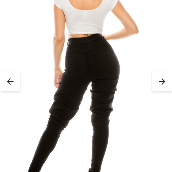 Aphrodite Denim - Aphrodite high-waisted-scrunch-up-ruched-jeans 27